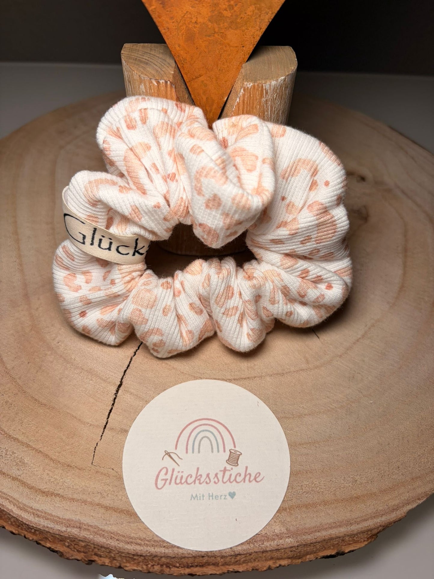 Scrunchie "Leo beige"