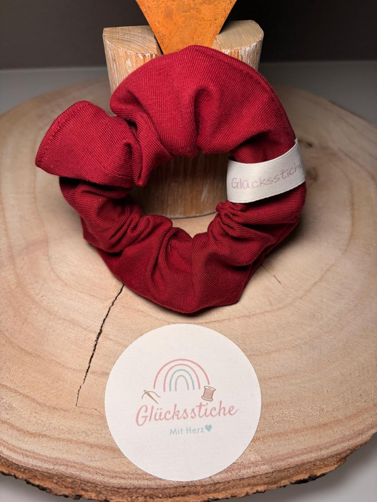 Scrunchie "bordeauxrot"