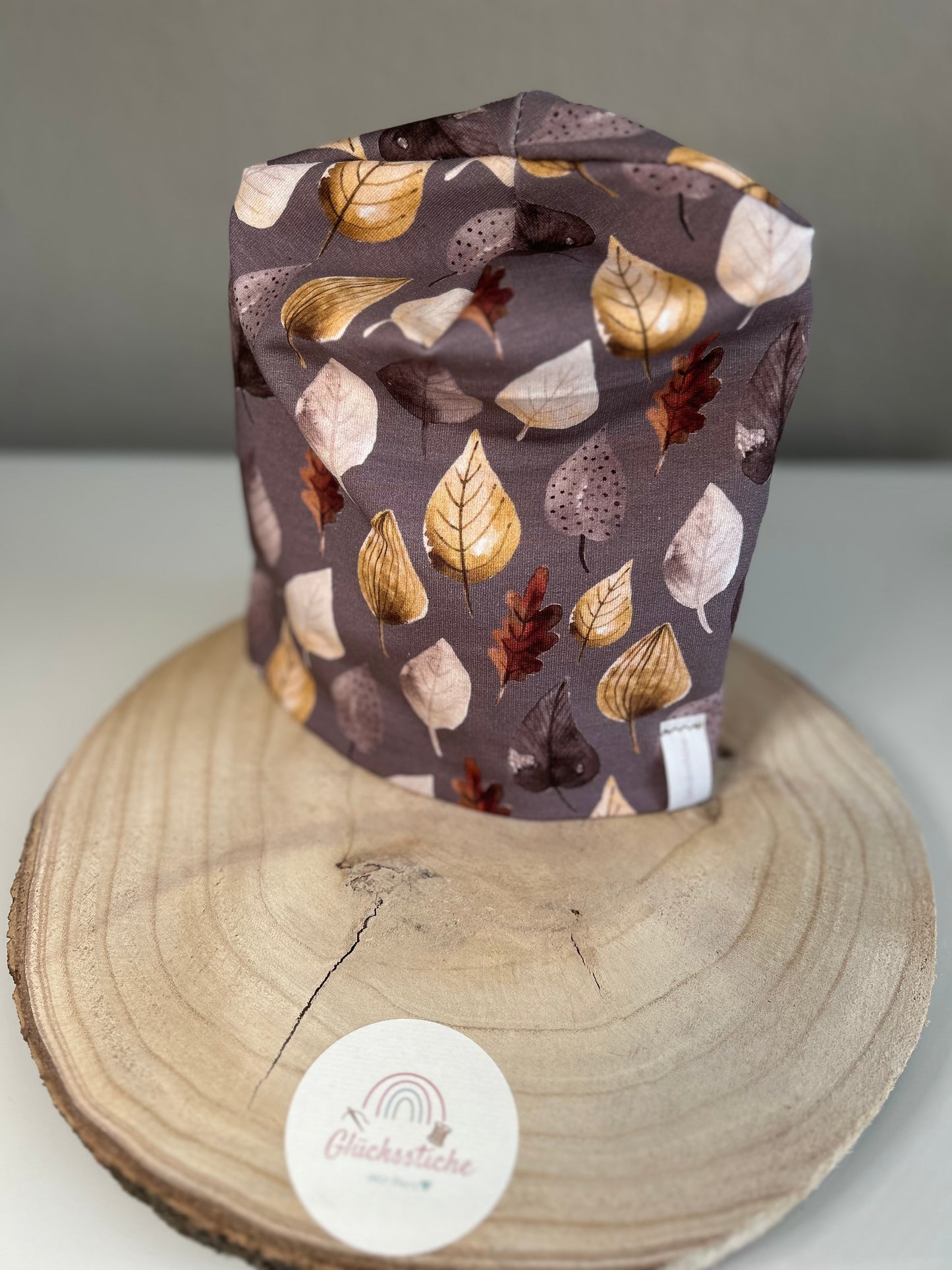 Schal und Mützen Set „Herbst Senf“