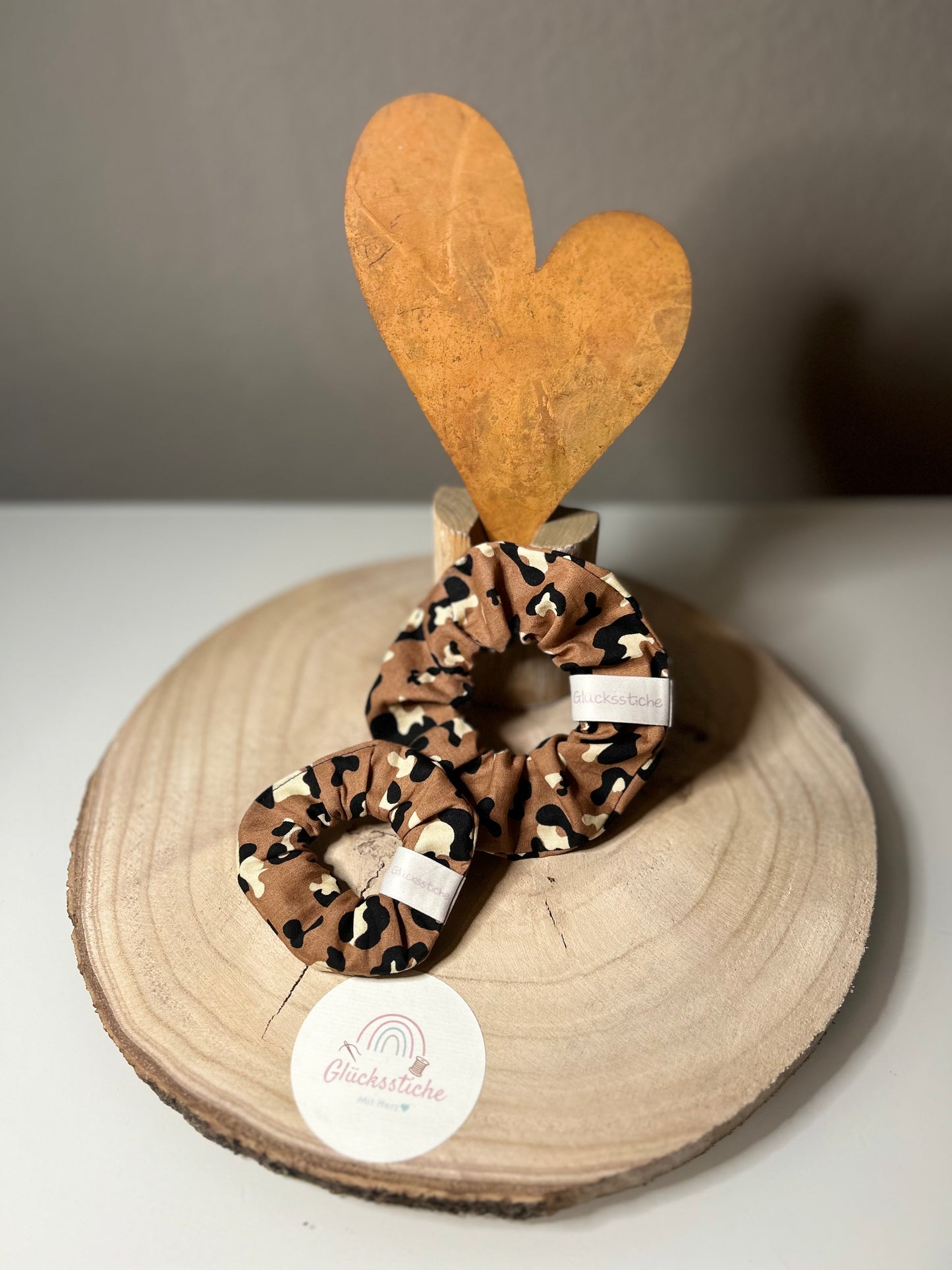 Scrunchie-Set "Mama and Me" "Leo terracotta"
