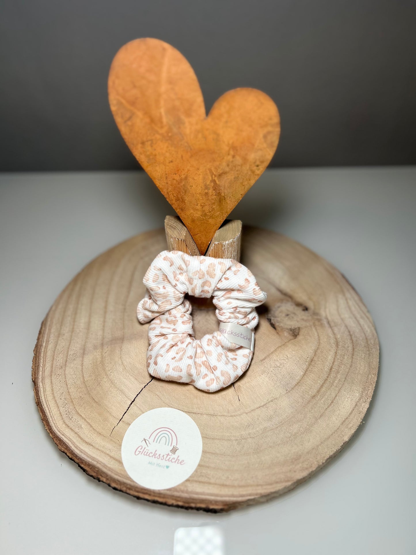 Scrunchie "Leo beige"