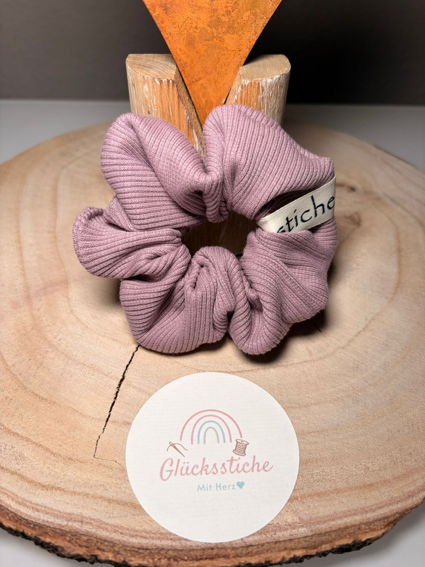 Scrunchie "Ripp Altrose“