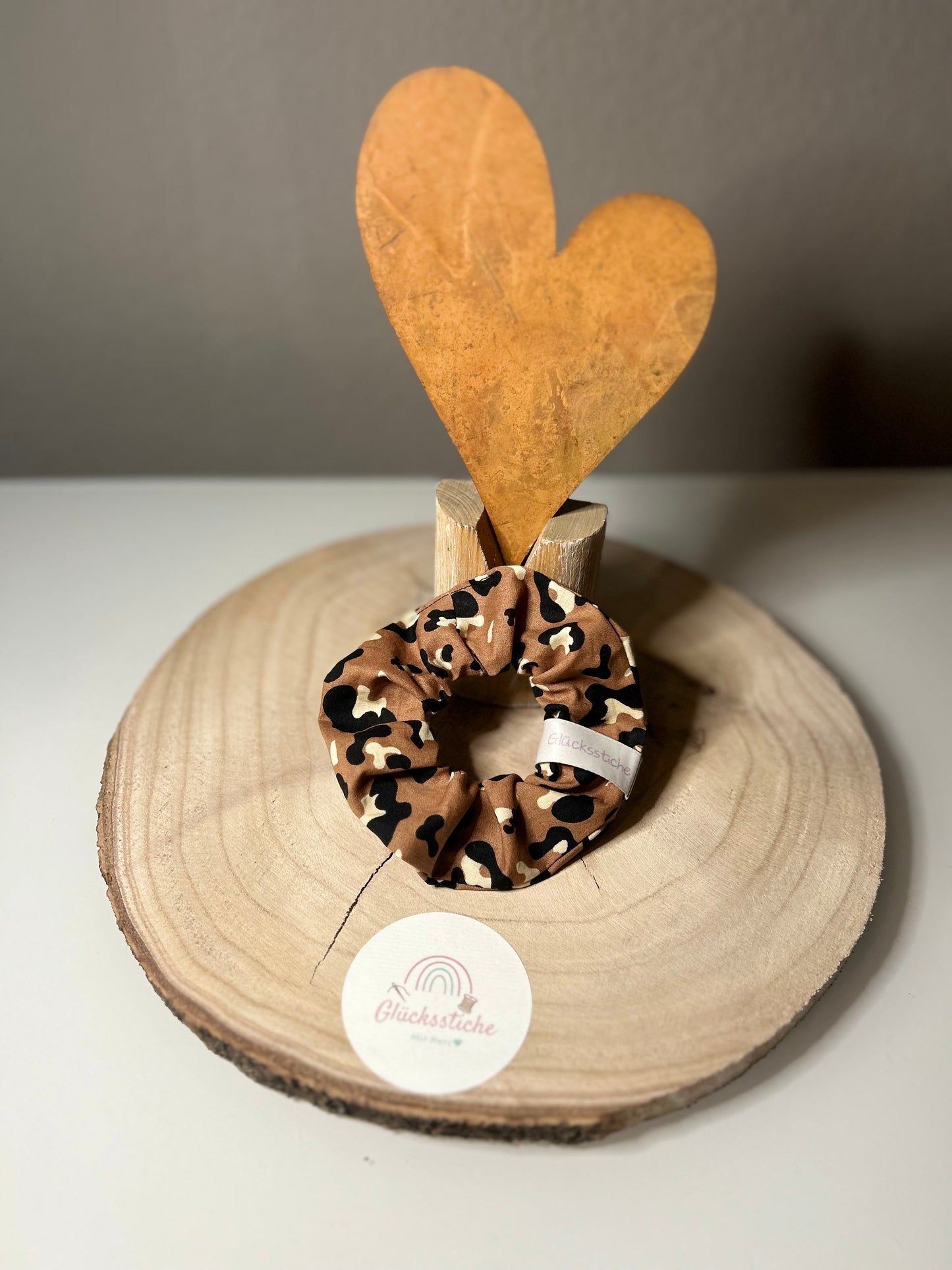Scrunchie "Leo terracotta"
