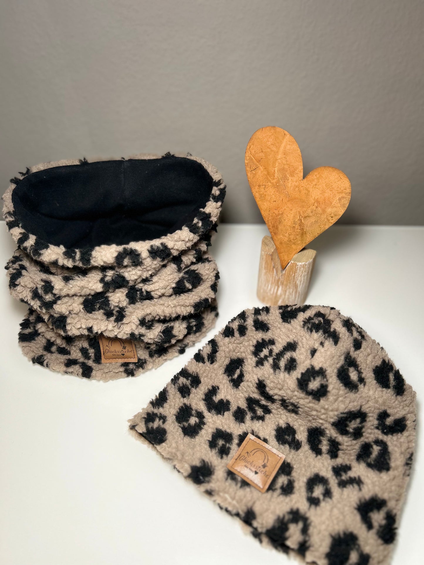 Schal und Mützen Set „Leo“