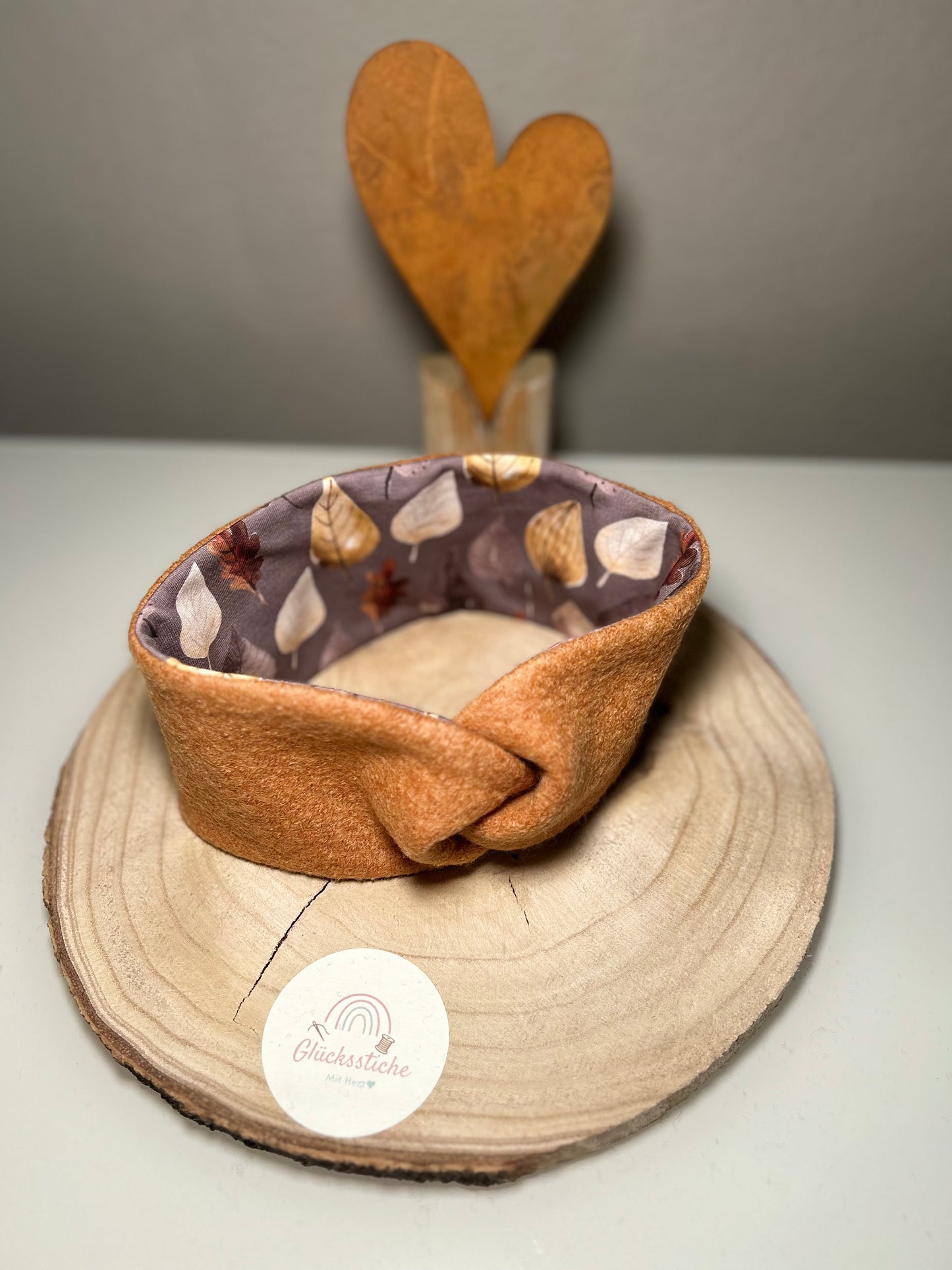 Stirnband-Set „Mama and Me“ Senf Blume