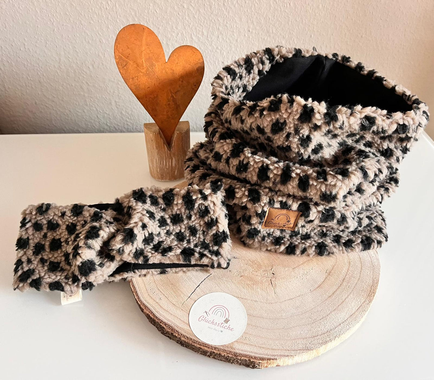 Stirnband und Mützen Set „Leo“