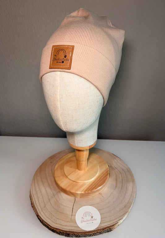 Beanie-Mützen Set „Beige“