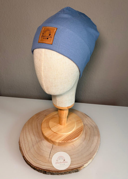 Beanie-Mützen Set „Hellblau“