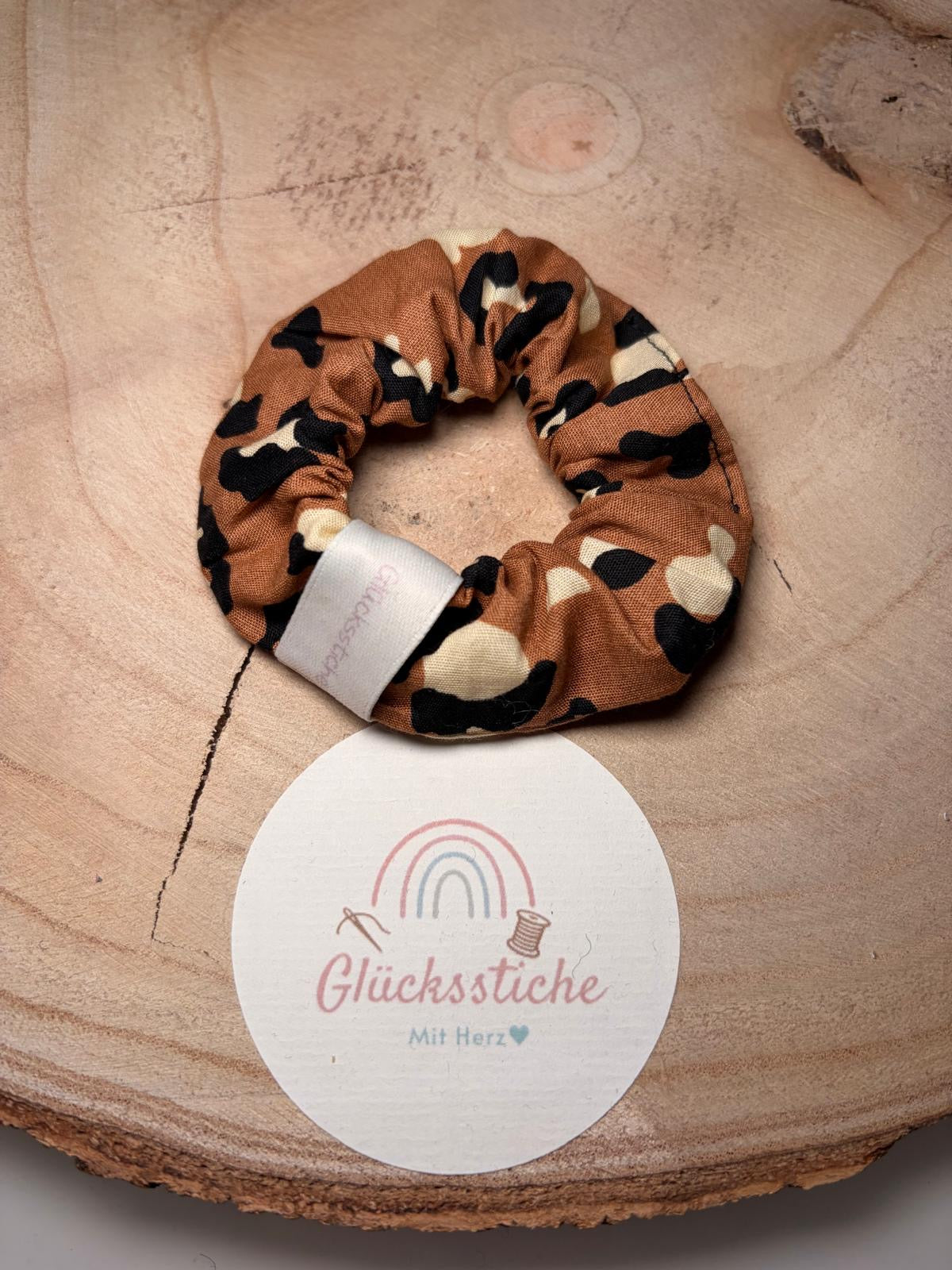 Scrunchie "Leo terracotta"