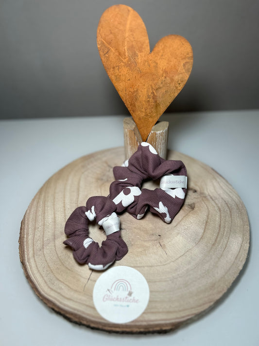 Scrunchie-Set "Mama and Me" "Blume Flieder “