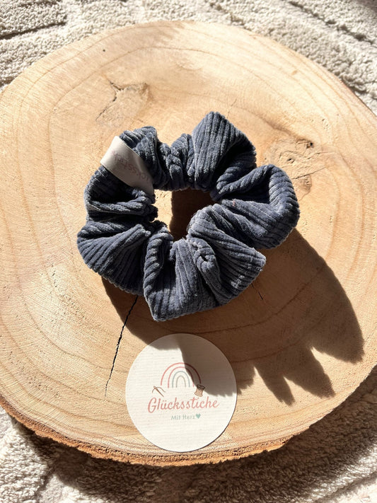 Scrunchie „Cord Blau“