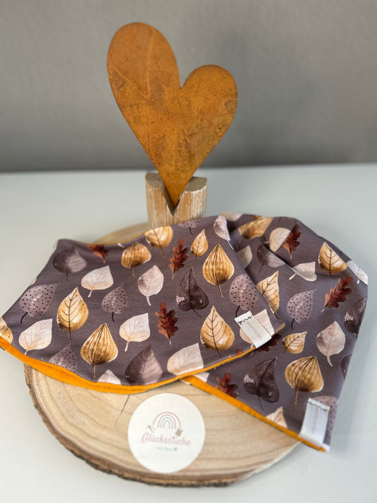 Schal und Mützen Set „Herbst Senf“