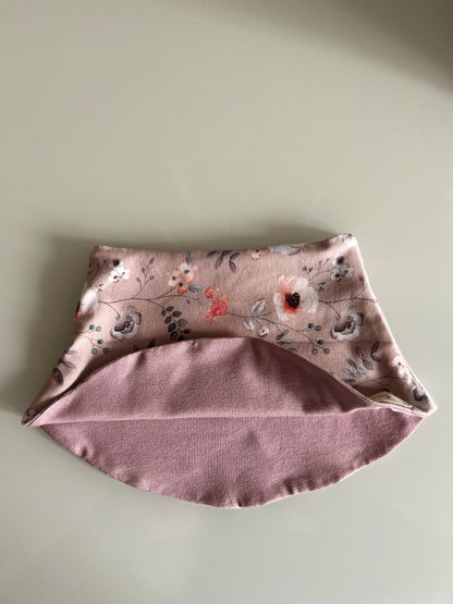 Schal und Mützen Set „Blumen rose“