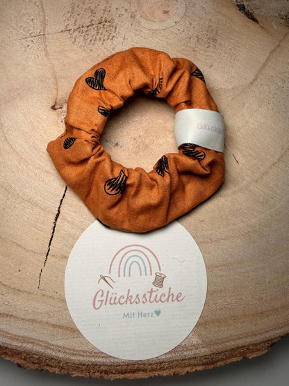 Scrunchie "Terracotta Herz"