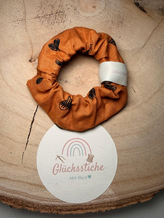 Scrunchie "Terracotta Herz"