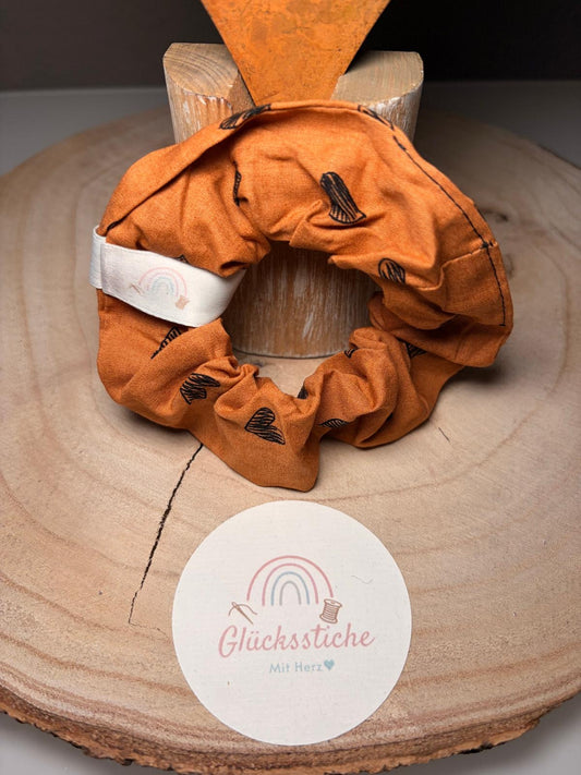 Scrunchie "Terracotta Herz"