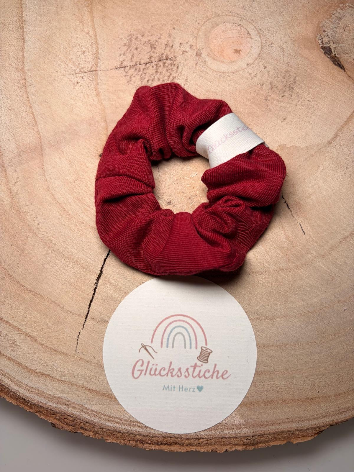 Scrunchie "bordeauxrot"
