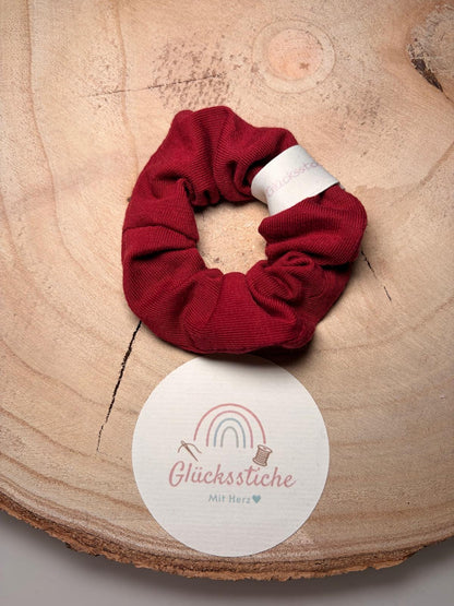 Scrunchie "bordeauxrot"