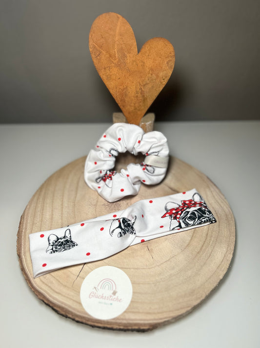 Set Scrunchie und Stirnband „Bulli“