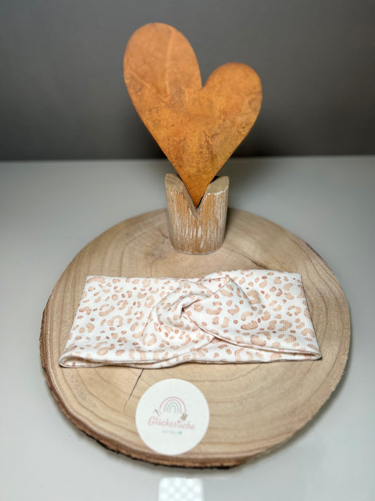 Stirnband Mama „Leo beige“