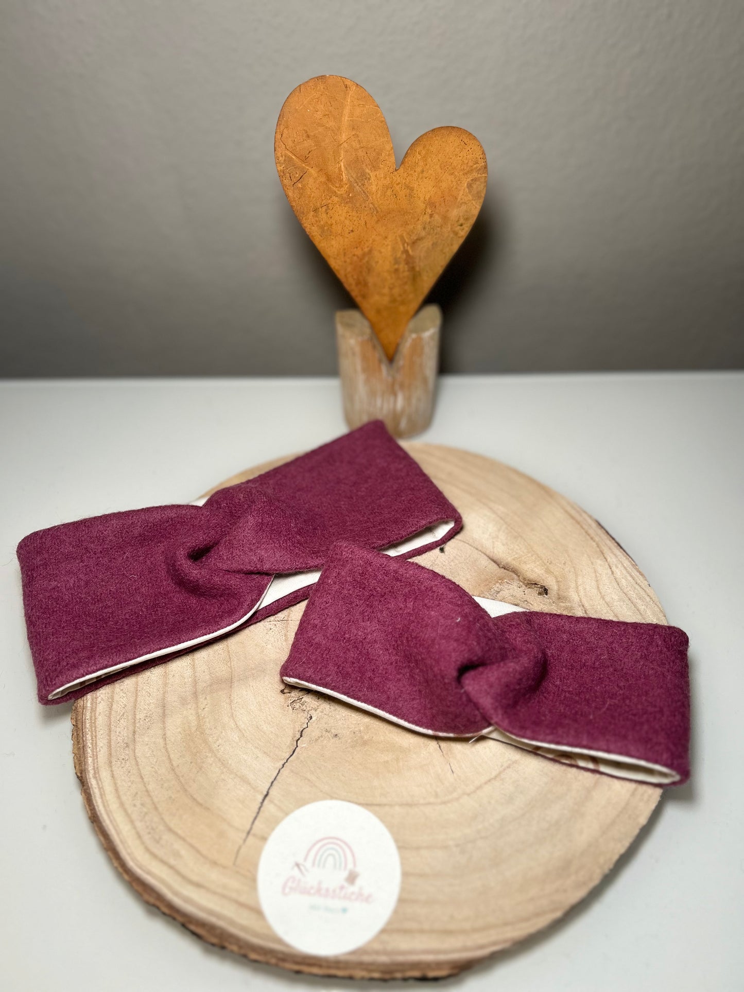 Stirnband-Set „Mama and Me“ Magenta Regenbogen