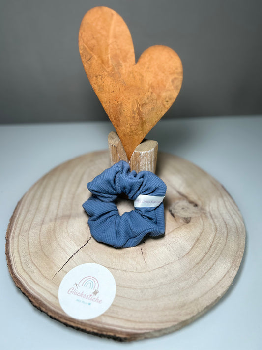 Scrunchie "Ripp blau"