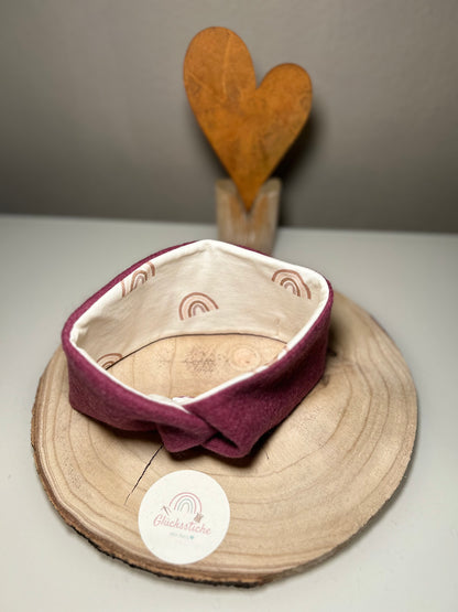 Stirnband-Set „Mama and Me“ Magenta Regenbogen