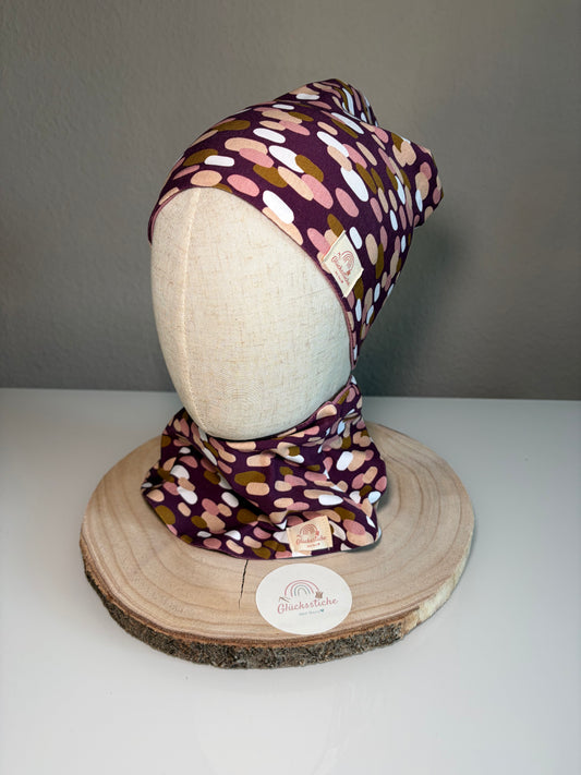 Schal und Mützen Set „Oval“