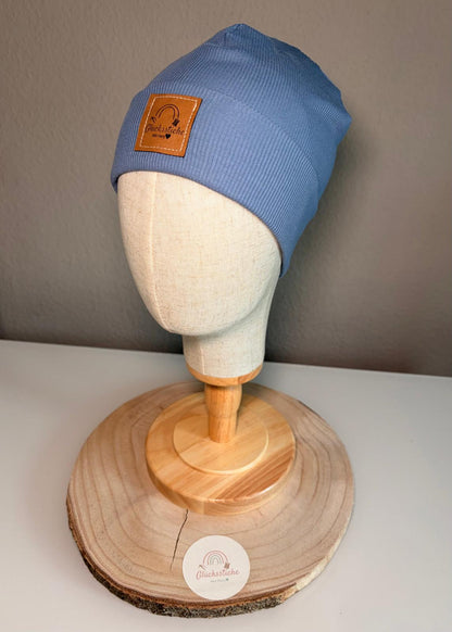 Beanie-Mützen Set „Hellblau“