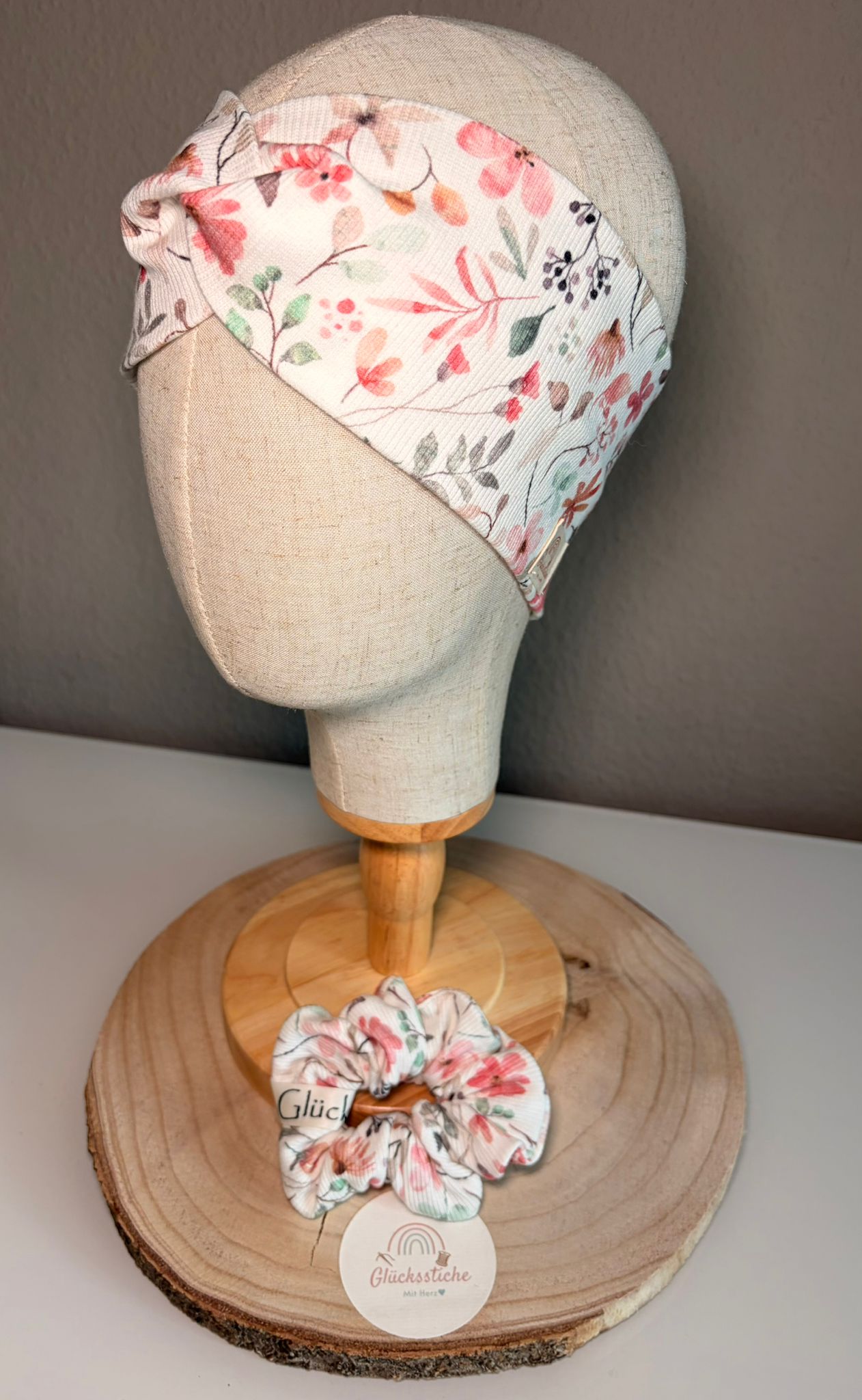 Set Scrunchie und Stirnband „Blumen“